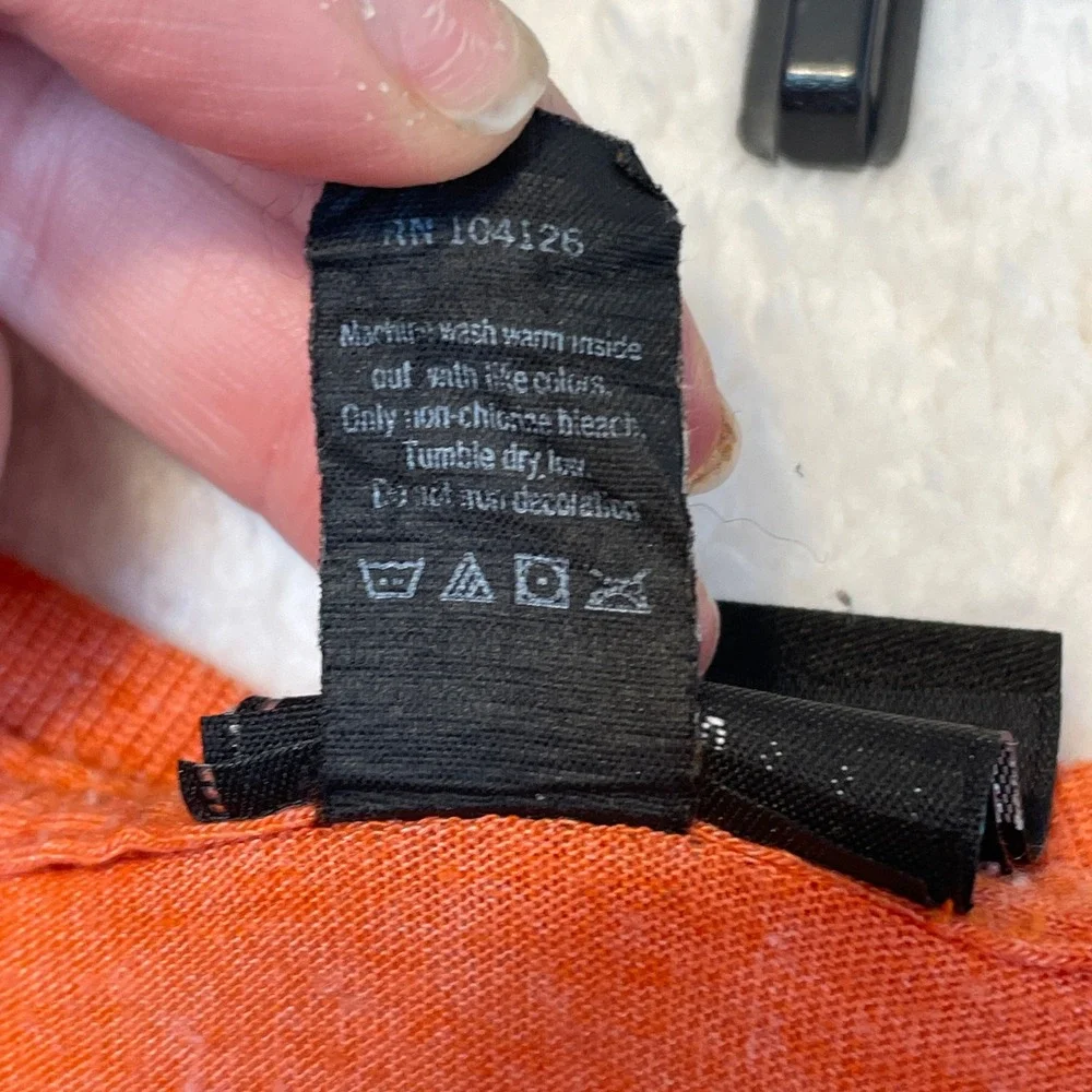 Harley Davidson 2003 Laid Back Graphic Tee Orange XXL - Picture 5 of 11